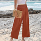 🌸Damen Casual High-Waisted Gerade Bein Cropped Hosen