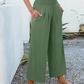 🌸Damen Casual High-Waisted Gerade Bein Cropped Hosen