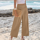 🌸Damen Casual High-Waisted Gerade Bein Cropped Hosen