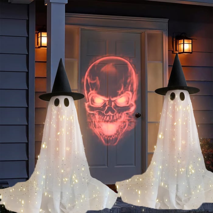 🎁Halloween-Aktion 50 % RABATT🎃🌠 65 Zoll großer, glitzernder Geist 👻