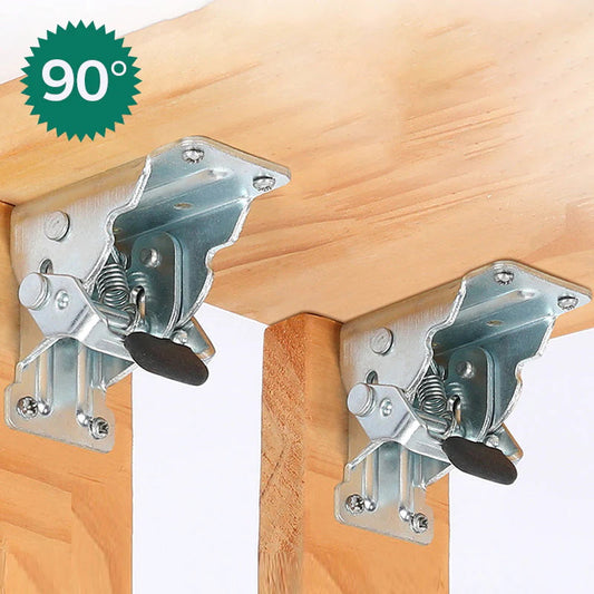 🔧 90° Selbstverriegelnde Klapptisch Scharniere · Faltbare Tischbeine & Möbelbeschläge · Ideal für Wohnmobil, Couchtisch & Bettgestell
