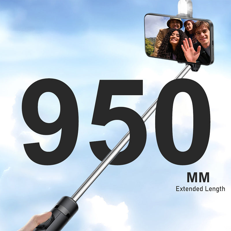 Tragbares 4-Bein-Bluetooth-Selfie-Stick-Stativ