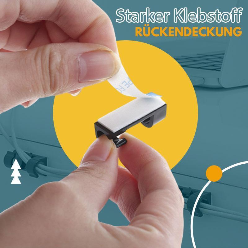 📢📢 JETZT 50 % RABATT!! 🔌 Kabelclips zur Kabelbefestigung – selbstklebende Kabelhalter für Netzwerk-, Daten- & Ladekabel, ordentlich & rutschfest