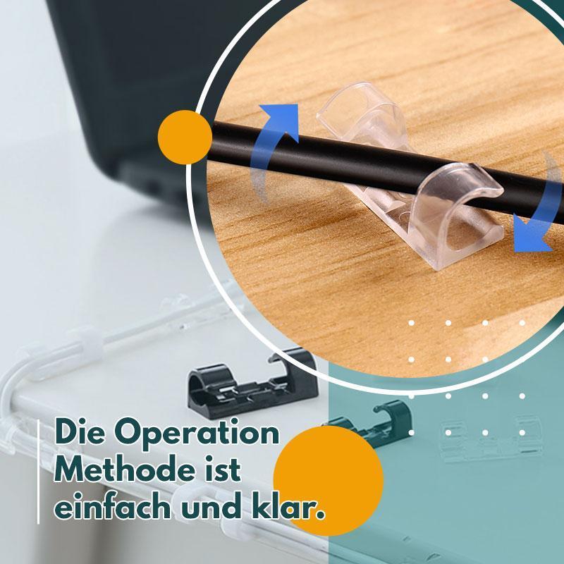 📢📢 JETZT 50 % RABATT!! 🔌 Kabelclips zur Kabelbefestigung – selbstklebende Kabelhalter für Netzwerk-, Daten- & Ladekabel, ordentlich & rutschfest