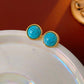 Retro Stud Earrings and Necklace Set for Women