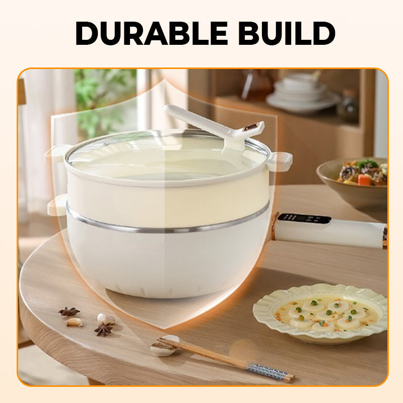 🍳🫕50% Rabatt Frühherbst Angebot! Elektrischer Antihaft-Wok mit Glasdeckel| Schnelles Kochen & Einfache Reinigung