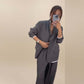 🍁🔥Begrenztes Angebot: Herbstneuheiten heute 50% reduziert! Damen-Zweiteiler: Blazer mit langen Ärmeln & Hose mit weitem Bein