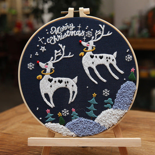 Weihnachts-Stickerei DIY-Set