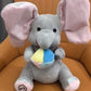 Versteckspiel-Elefant aus Plüsch - Trainingsspielzeug mit Geräuscheffekten für Babys ab 0+ Monaten | Förderung der Kopfkontrolle & sensorischen Entwicklung