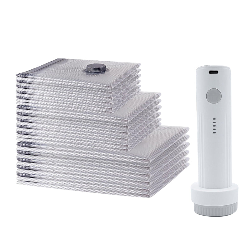 🔥Black-Friday-Mega-Angebot – 50 % Rabatt!🔥Reise-Vakuum-Storagebeutel & tragbares Pump-Set