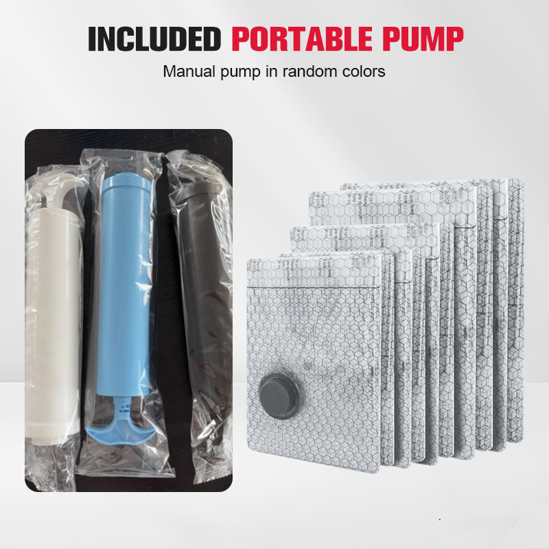 🔥Black-Friday-Mega-Angebot – 50 % Rabatt!🔥Reise-Vakuum-Storagebeutel & tragbares Pump-Set