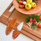 Mini Pocket Holzmesser Küchenmesser Obstmesser Outdoor-Zerlegemesser Tragbarer Alltagsbegleiter (Holzfisch-Design)
