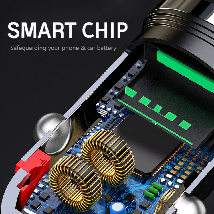 🔥Black-Friday-Mega-Angebot – 50 % Rabatt!🔥Kompaktes Schnellladegerät mit 2 Anschlüssen für das Auto