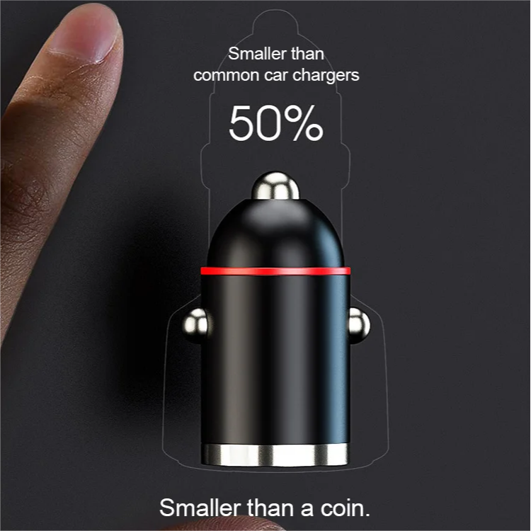 🔥Black-Friday-Mega-Angebot – 50 % Rabatt!🔥Kompaktes Schnellladegerät mit 2 Anschlüssen für das Auto