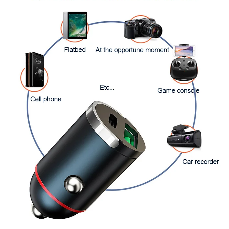 🔥Black-Friday-Mega-Angebot – 50 % Rabatt!🔥Kompaktes Schnellladegerät mit 2 Anschlüssen für das Auto