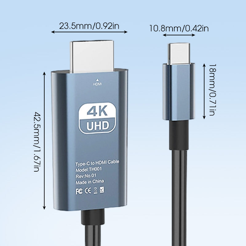 4K HD Type-C auf HDMI Display-Adapter