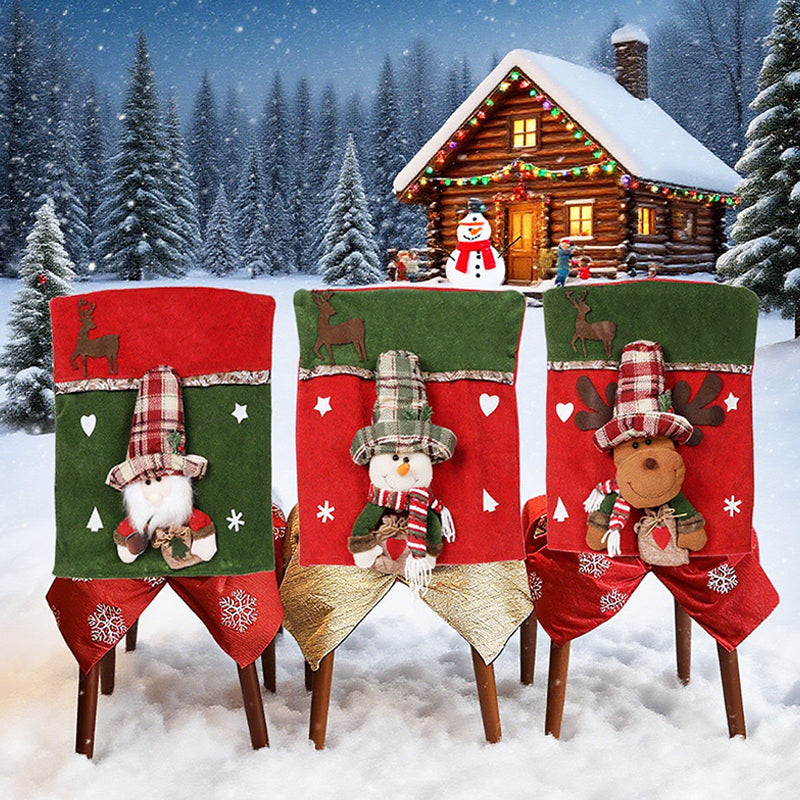 Niedliche Weihnachtsstuhlbezüge