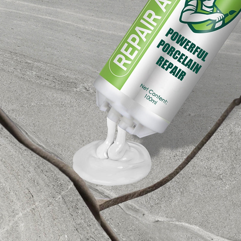 Keramik- & Fliesen-Reparaturpaste – Doppelrohr Füllmasse für Emaille, Marmor und Bodenfliesen