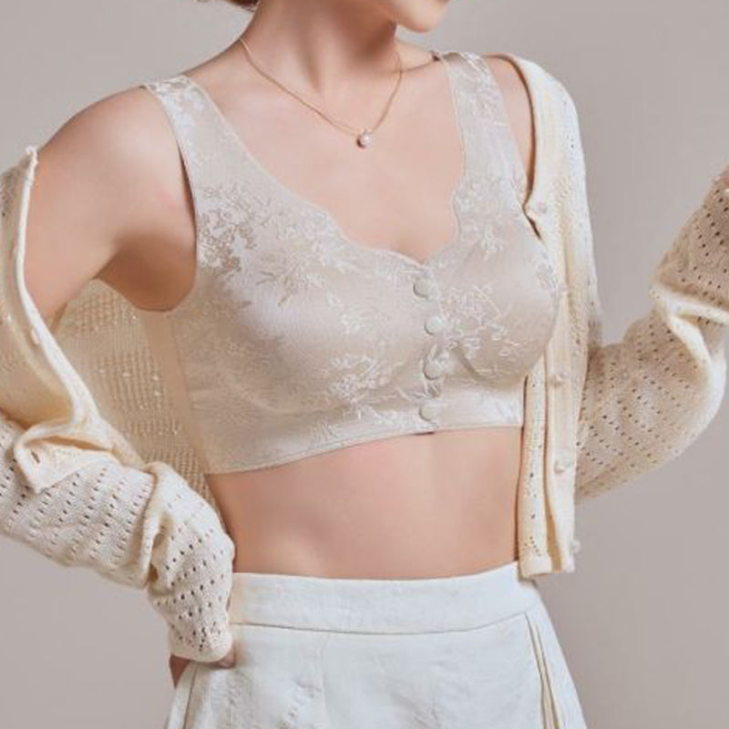 🎁 Herbst-Sonderangebot: 50 % Rabatt 💃 Bequemer, vorne zu verschließender, bügelloser, nahtloser BH 🌸