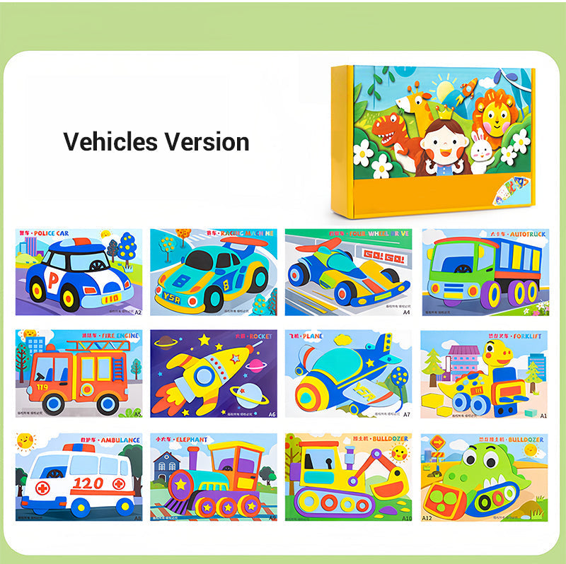 Kinder DIY 3D EVA Sticker Bastelset