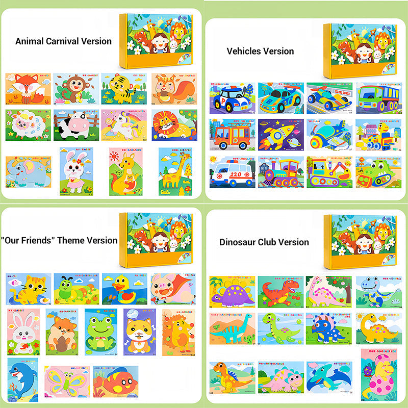 Kinder DIY 3D EVA Sticker Bastelset