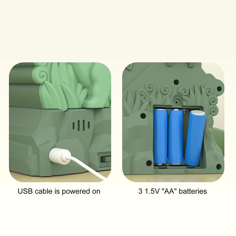 Elektrische Doppelspur-Dinosaurier-Rutsche – Interaktiver Spielspaß mit Spurwechseln und Lichteffekten