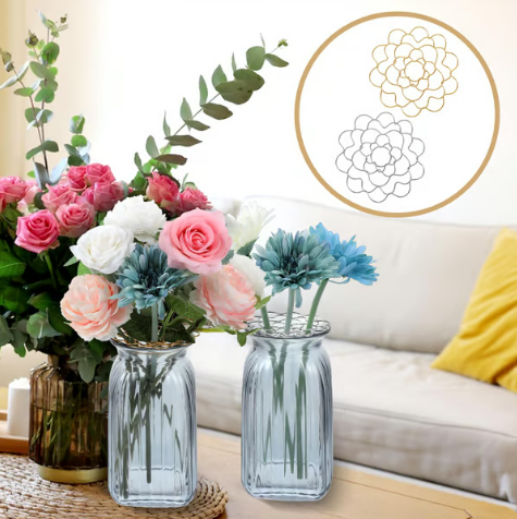 🍂Herbst-Sonderverkauf🌸Organizer aus Edelstahl mit Blumenmuster♻️