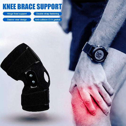 Stützende Sport-Kniebandage mit Doppelfeder & Silikon-Patella-Ring – Schutz bei Bewegung, Training & Wandern