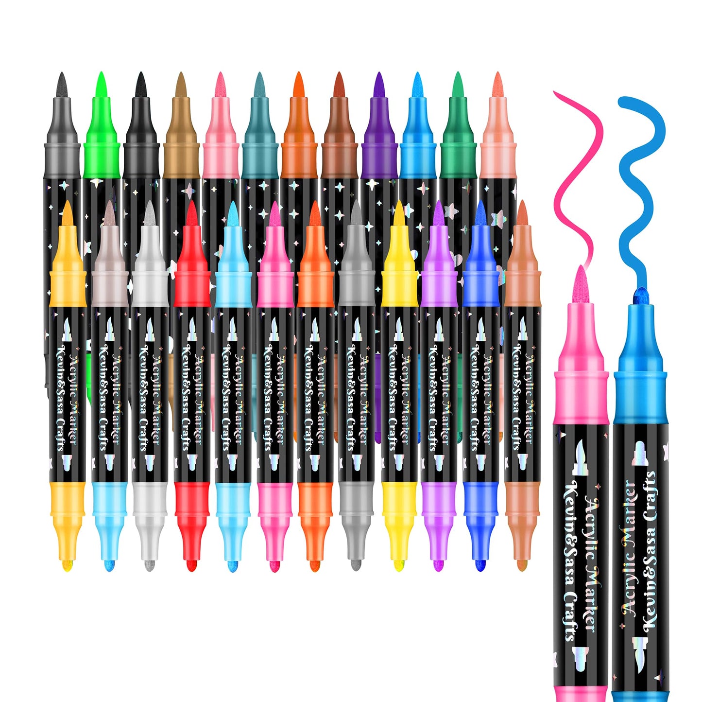 🔥Heißer Verkauf 50 % RABATT🎁Dual-Tip Glitter Marker Pen
