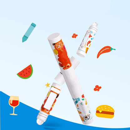 Zweiköpfiger Fleckenentferner-Stift & Trockenreiniger - Tragbare, sofortige Fettflecken-Entfernung für weiße Kleidung (wäschefrei)