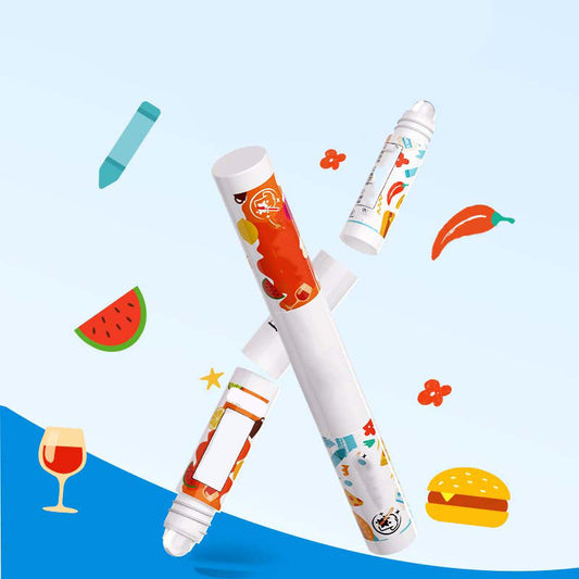 Zweiköpfiger Fleckenentferner-Stift & Trockenreiniger - Tragbare, sofortige Fettflecken-Entfernung für weiße Kleidung (wäschefrei)