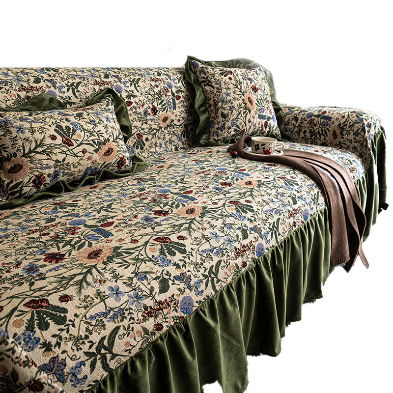 ✨ Französische Luxus Sofaüberwurf – Ganzabdeckung, universell passend, eleganter Sofabezug mit Rückenlehne, auch für Einzelsofa geeignet