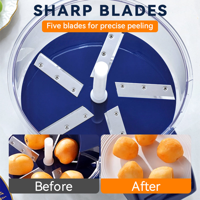 ✨50% RABATT! 🍇🧄 Transparenter elektrischer Obst- und Gemüseschäler – Schnell, einfach und effizient. Perfekt für die täglichen Küchenarbeiten!