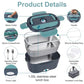 🔥 50 % Rabatt – Tragbare Heiz-Lunchbox mit Edelstahl-Einsatz – doppelte Spannung (12 V/220 V), trockene Erwärmung ohne Wasser – ideal für Auto, Büro & Reisen 🍱