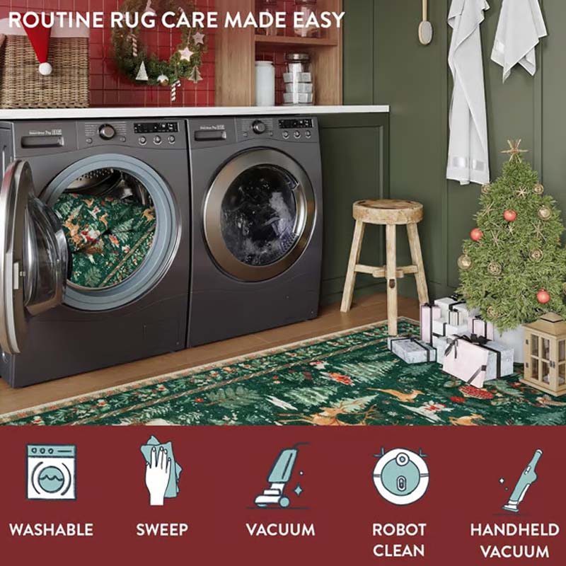 🔥Black-Friday-Mega-Angebot – 50 % Rabatt!🎄🎁Weiche rutschfeste Weihnachtsdeko Teppich für Zuhause✨