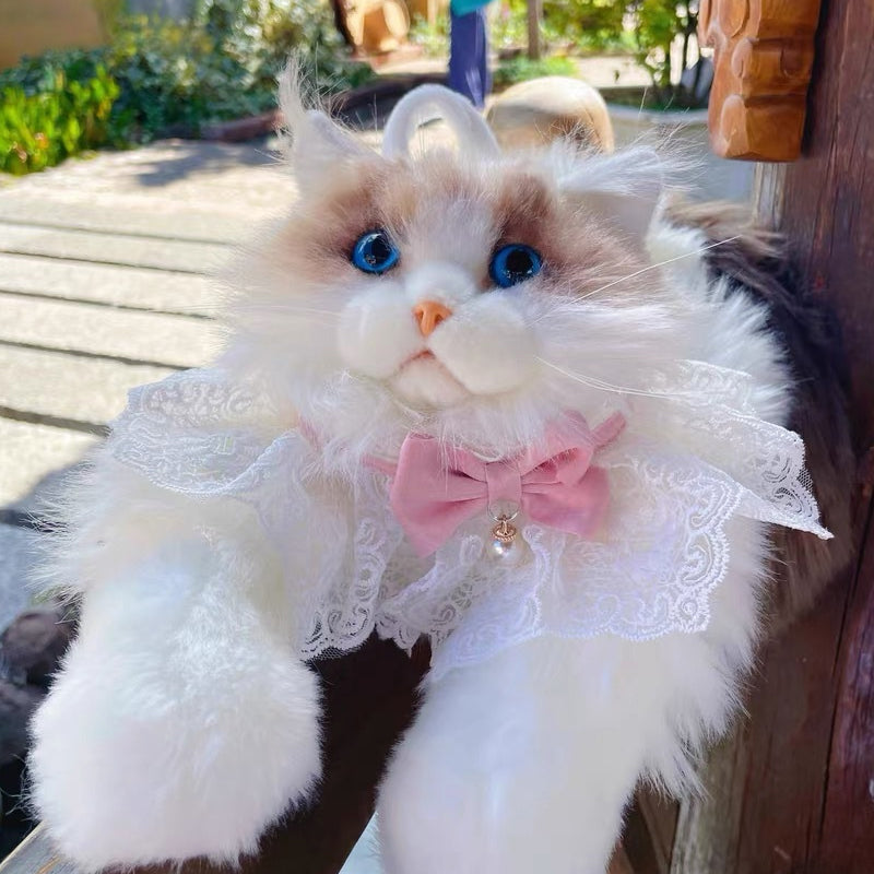 Süßer Katzen-Plüsch-Rucksack