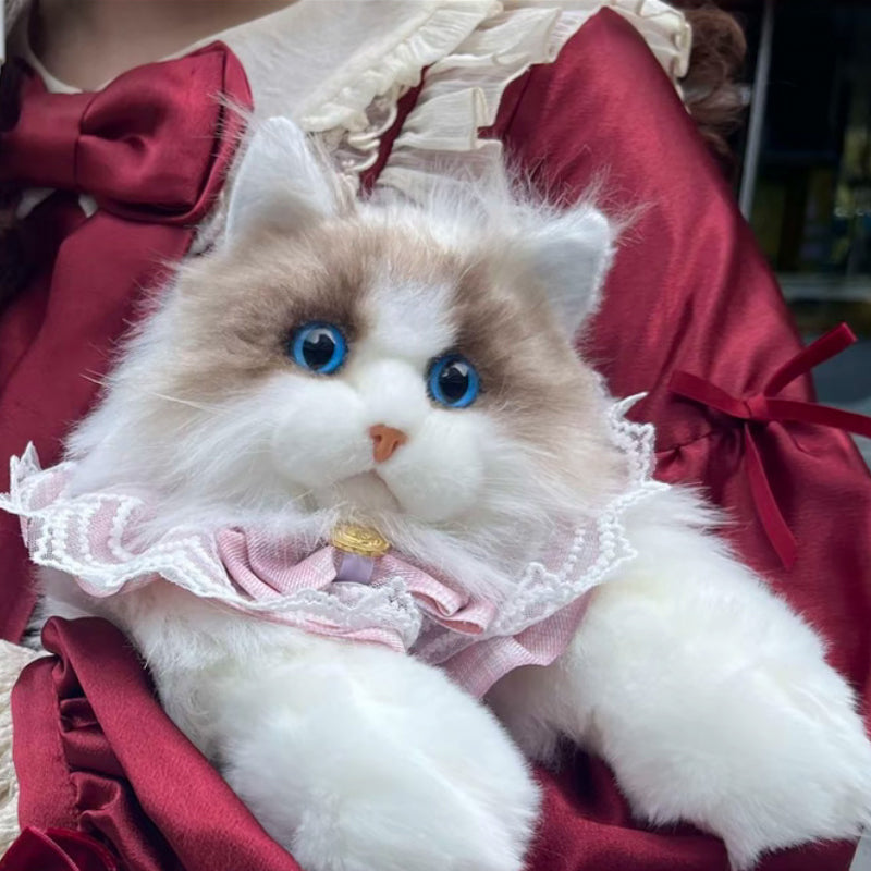 Süßer Katzen-Plüsch-Rucksack