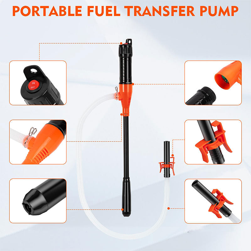 📢📢50 % Rabatt!!⏰ Tragbare Elektrische Mehrzweck-Umfüllpumpe – Schnelles Umfüllen, Automatischer Stopp & Für Flüssigkeiten wie Kraftstoff/Wasser/Öl ⛽