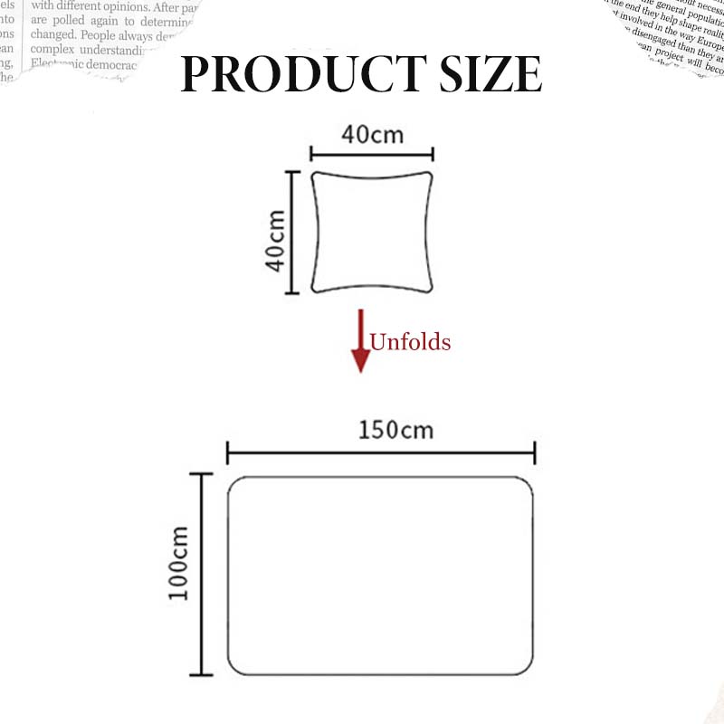 2-in-1 Stylish Soft Convertible Pillow Blanket