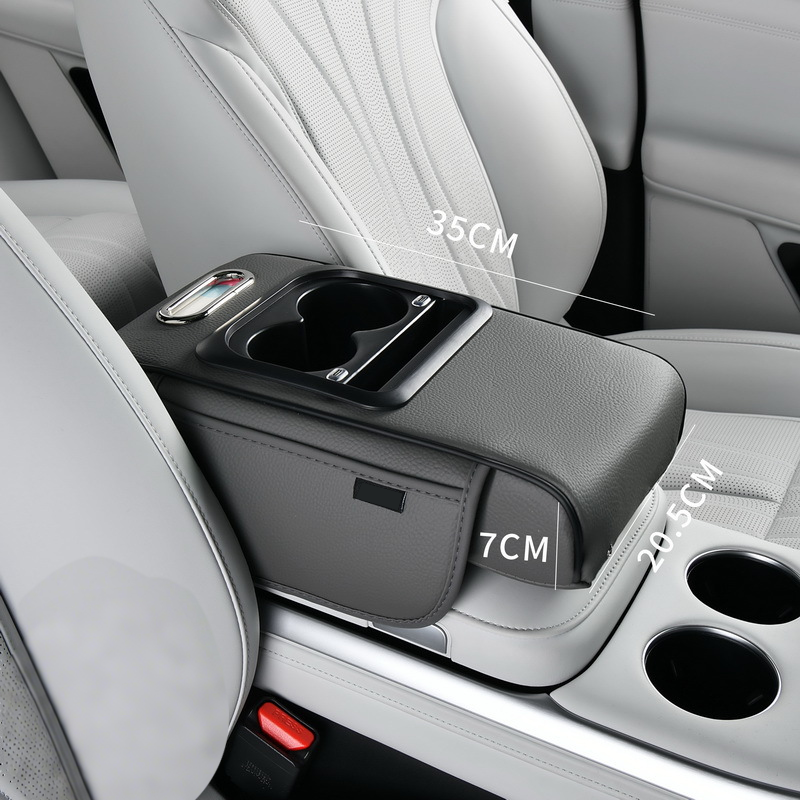 🚗 Mittelkonsole-Organizer mit Handyhalterung & USB-Ladefunktion – multifunktionaler Getränkehalter & Ablage für Auto
