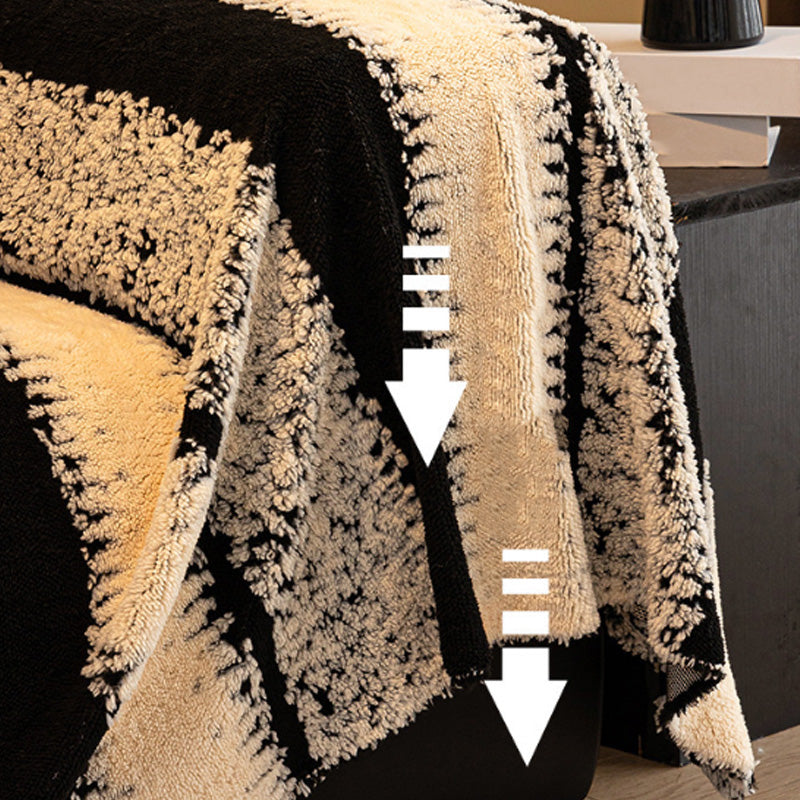 🛋️ 50% RABATT 2025! ✨ Plüsch Sofaüberwurf - Extra Dicke & Rutschfeste Decke mit Elastischen Kanten für Herbst und Winter 🍂❄️