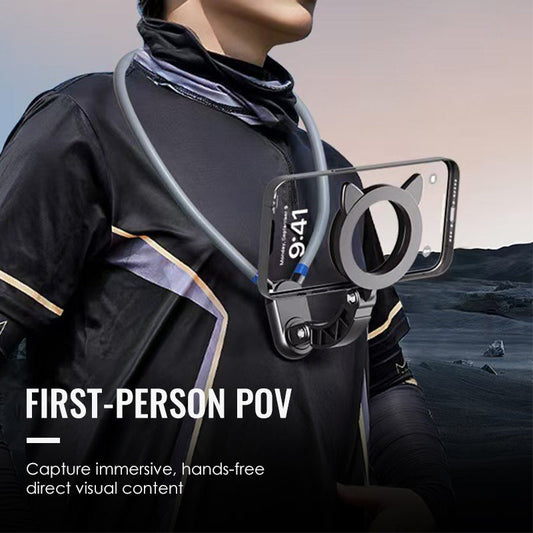 Freihändige magnetische Telefonhalterung für den Nacken