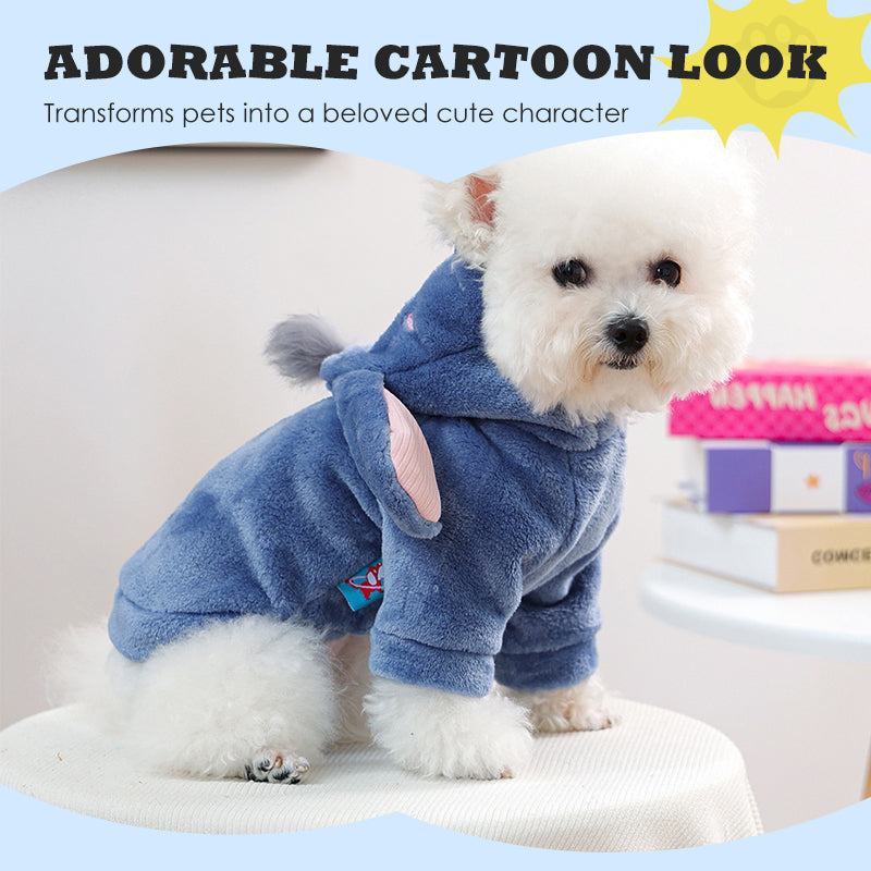 50% RABATT! 🐶 Cartoon-Pet-Kleidung – weiches, warmes 2-Bein-Outfit für den Alltag