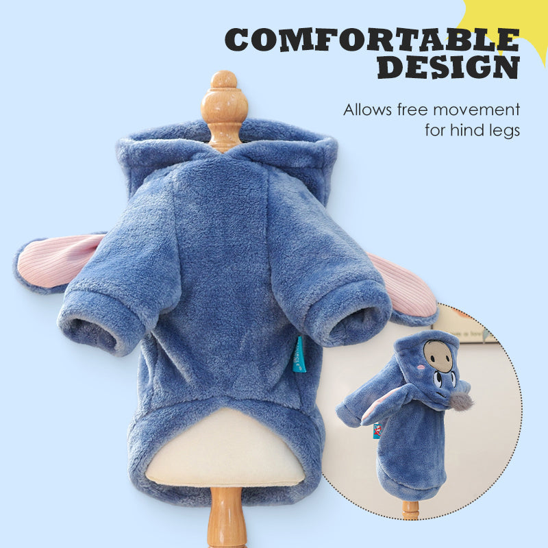 50% RABATT! 🐶 Cartoon-Pet-Kleidung – weiches, warmes 2-Bein-Outfit für den Alltag