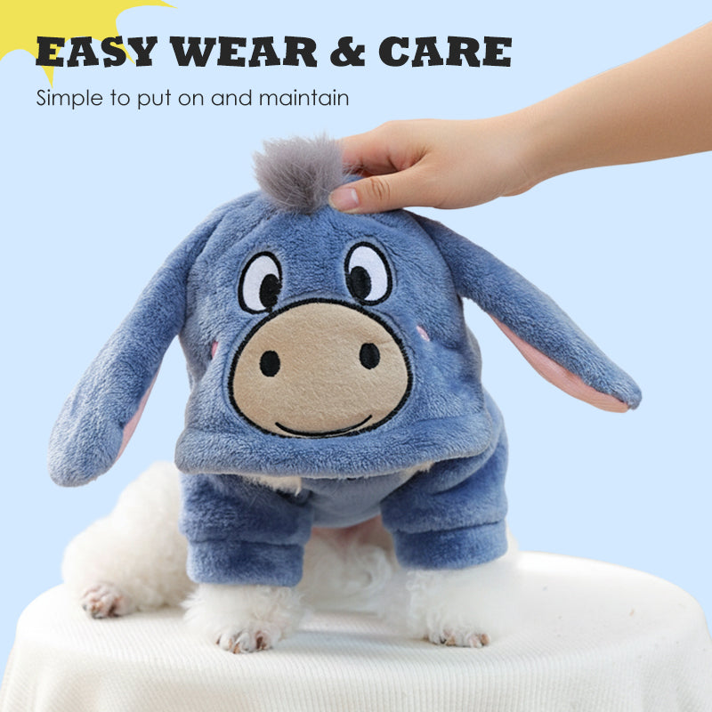 50% RABATT! 🐶 Cartoon-Pet-Kleidung – weiches, warmes 2-Bein-Outfit für den Alltag