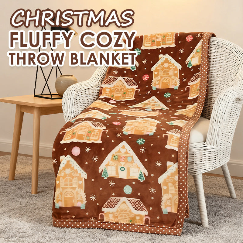 🎄🎁Weihnachtliche Kuscheldecke aus Flauschfaser – Warm & Gemütlich für die Festtage