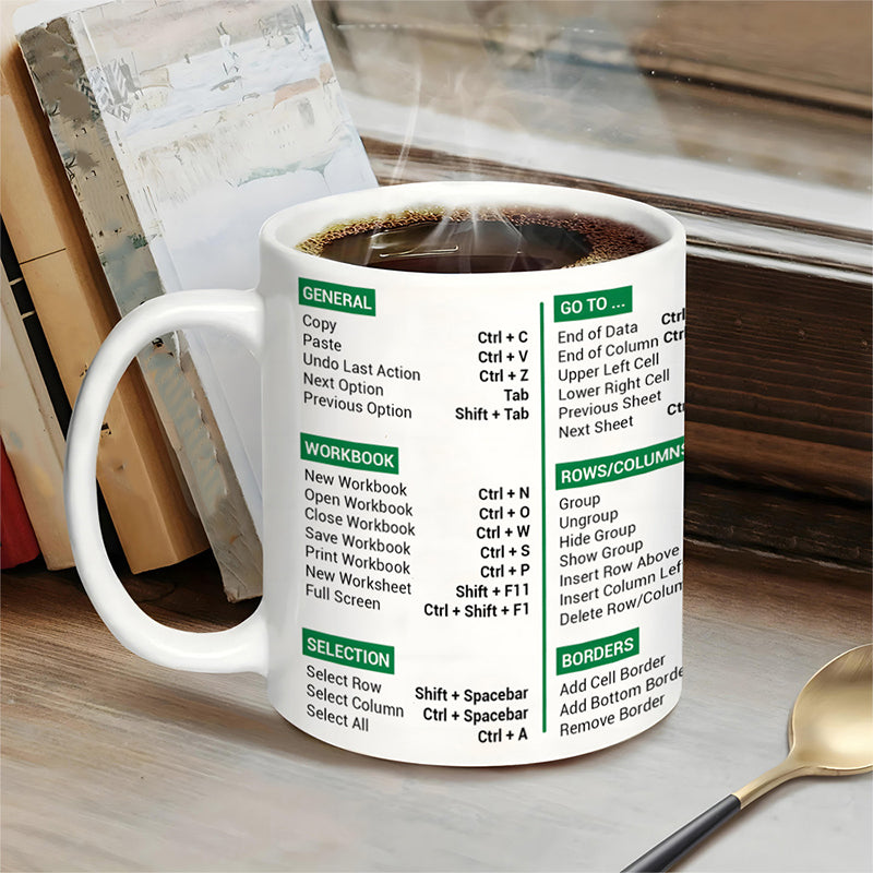 Humorvolle Excel-Tabellen Tasse
