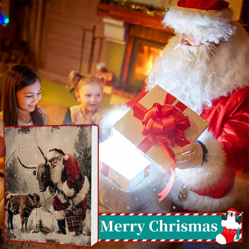 🎄Christmas Sale 50% OFF🎉Advent Calendar with Highland Cow Design