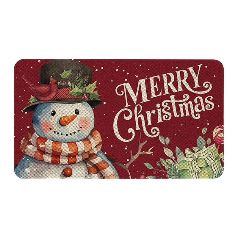 🎄✨Weihnachts-Küchenmatte für gemütliche Festtage - Rutschfest, leicht zu reinigen mit weihnachtlichen Dekormotiven