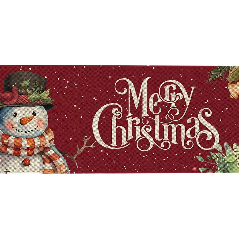 🎄✨Weihnachts-Küchenmatte für gemütliche Festtage - Rutschfest, leicht zu reinigen mit weihnachtlichen Dekormotiven